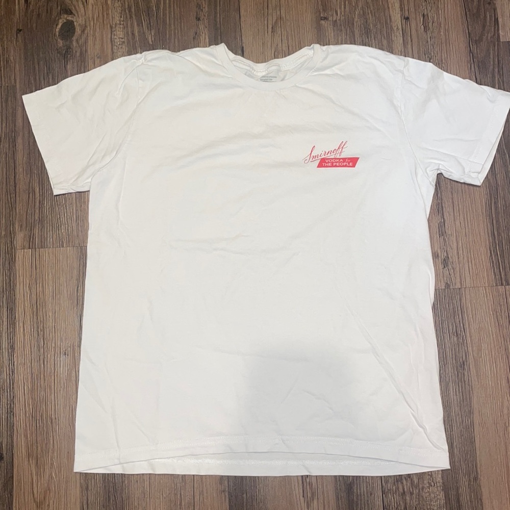White Smirnoff Tshirt Size Large